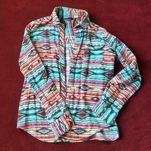 Tribal print flannel